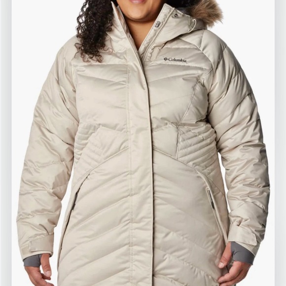 Columbia Down Jacket Plus Size Omni Heat Infinity Lay D lll Fur SnowBoard Ski 1X - Picture 5 of 13